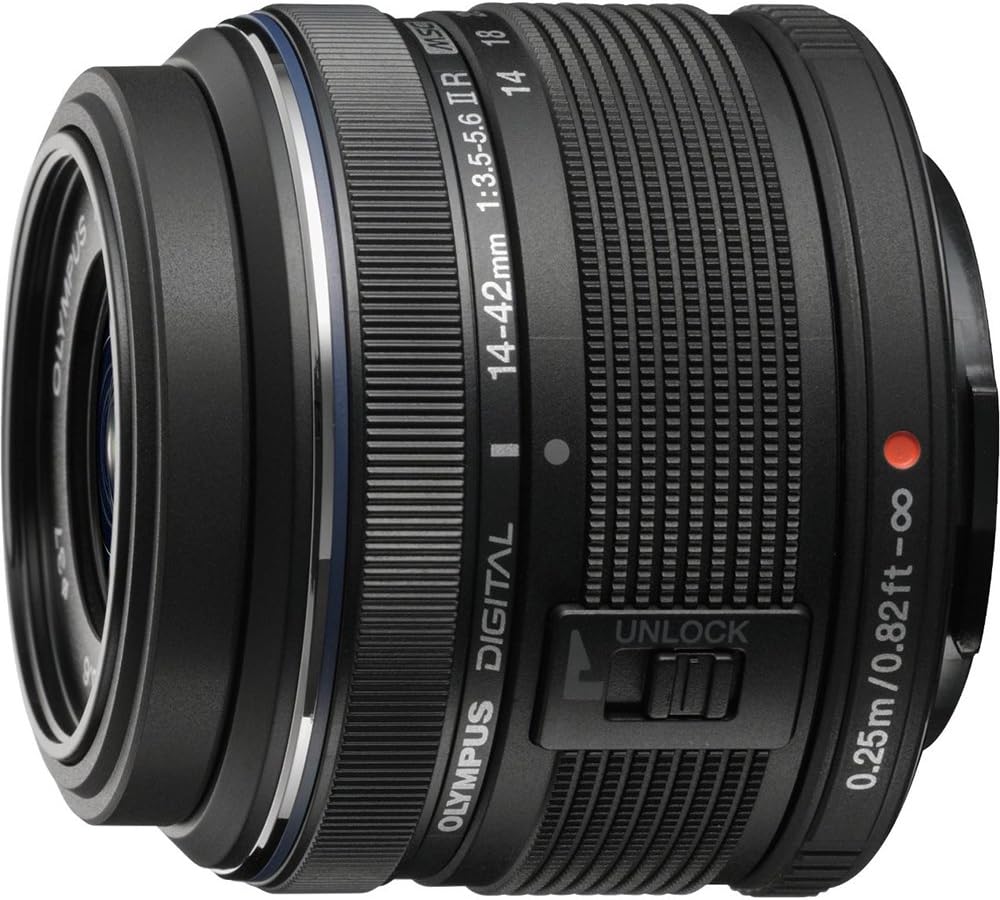 Olympus M.14-42MM F3.5-5.6 2R Zuiko Camera Zoom Lens Black